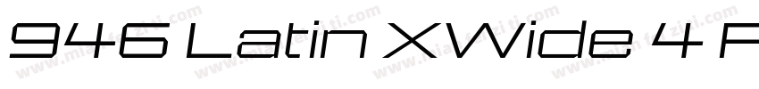 946 Latin XWide 4 R字体转换